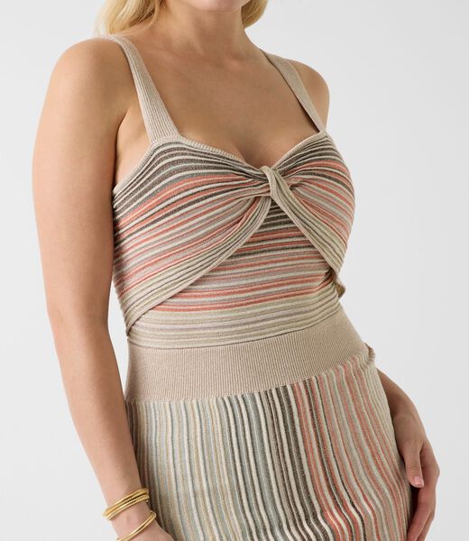 Marciano striped midi dress