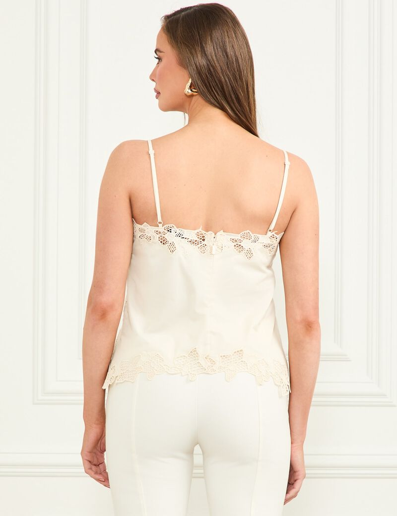 Marciano embroidered cropped cami