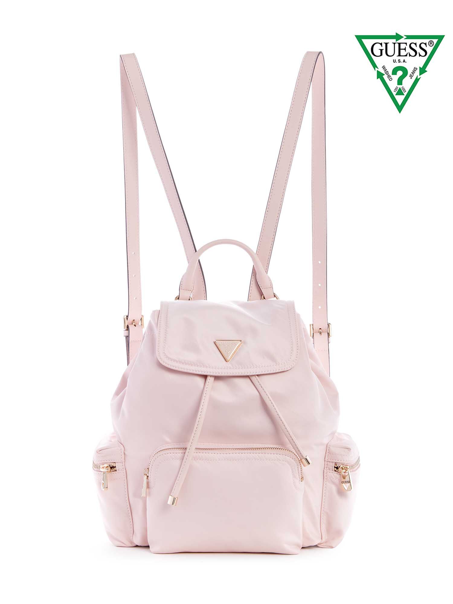 Sac à Dos GUESS Eco Gemma Backpack - Noir, Polyester, Adjustable, Femme