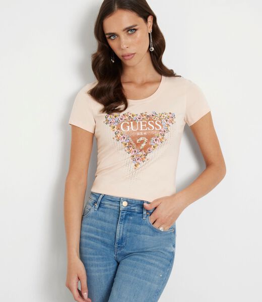 Flower logo stretch t-shirt