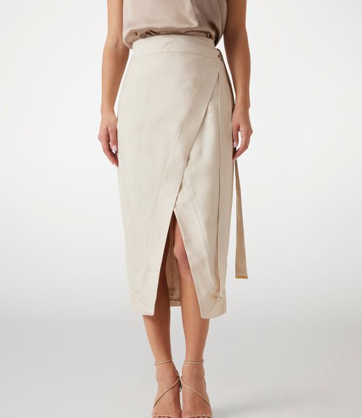 Marciano jacquard wrap midi skirt