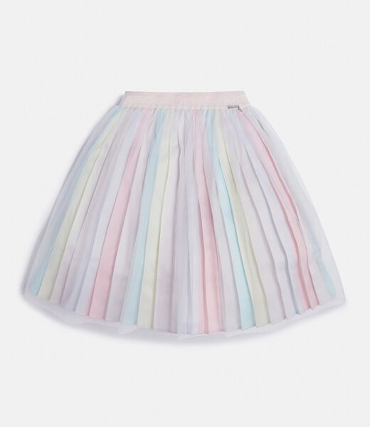 Satin Pleated Skirt
