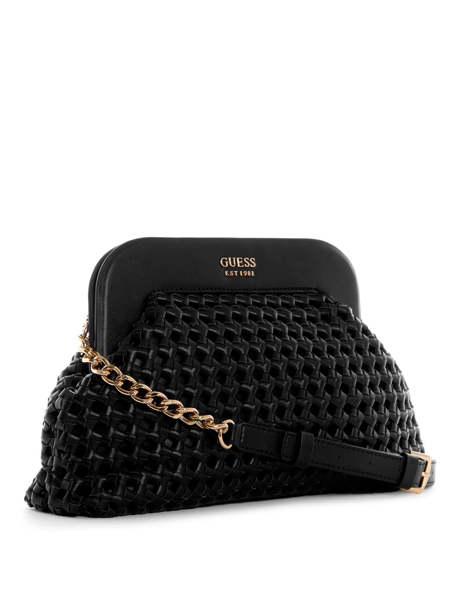 Guess outlet black clutch
