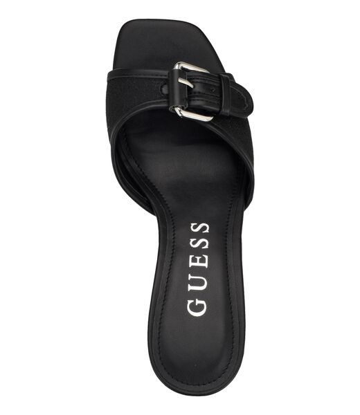 Dista Buckled Logo Kitten Heels