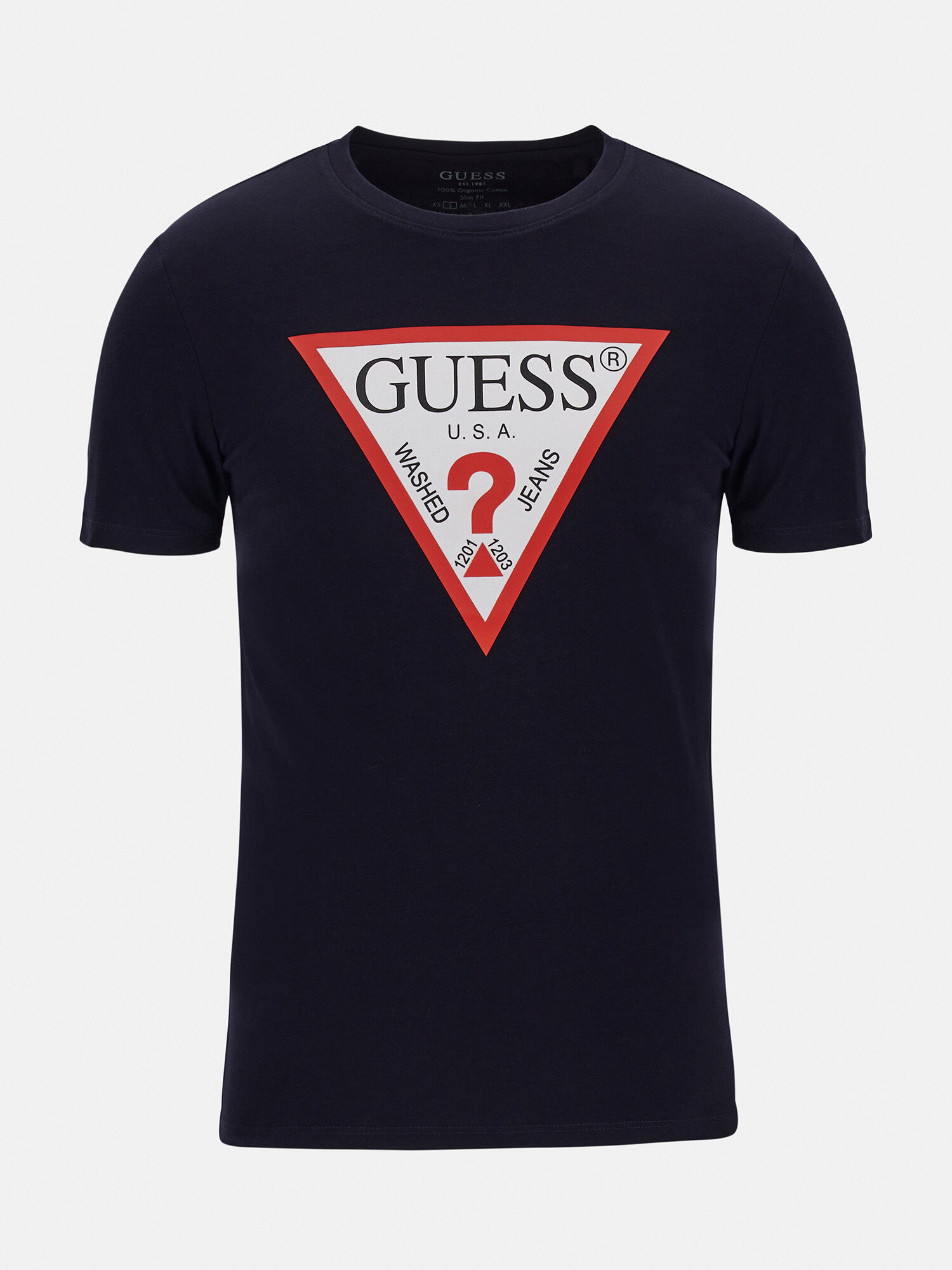 Shop GUESS Online Triangle Logo T Shirt