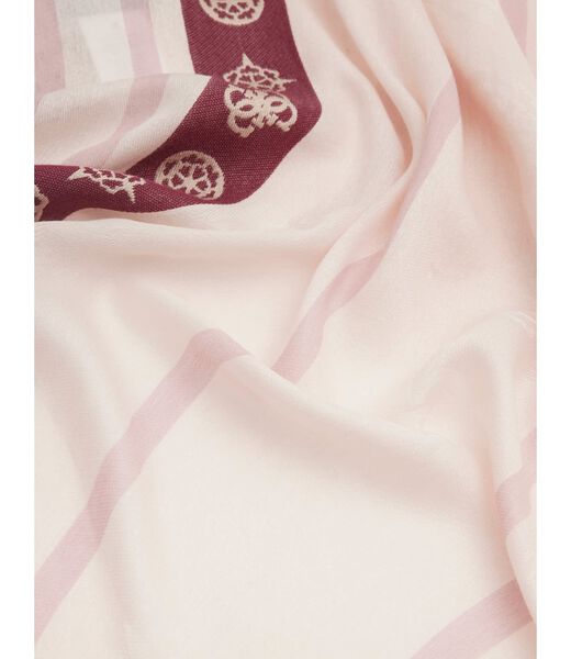 4G peony logo scarf