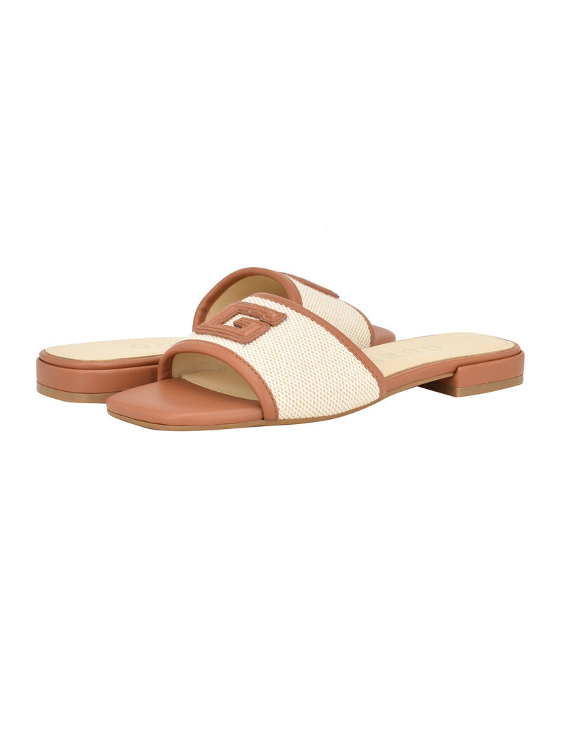 Tampa natural flat sandals