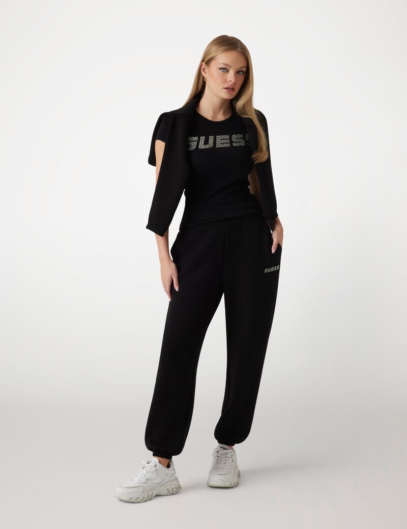 Rhinestones logo t-shirt