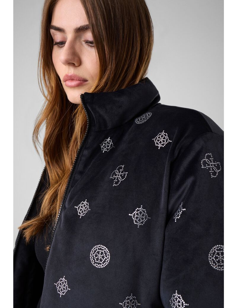 guess amalia allover peony puffer jacket