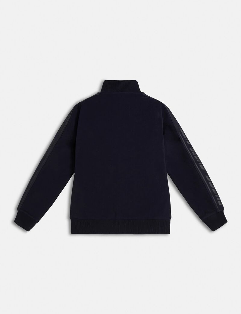 Zip fastening sweatshirt