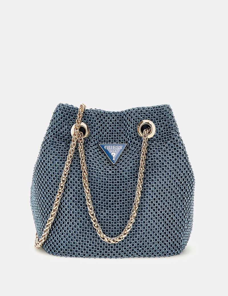 Zalina rhinestone mini bucket bag
