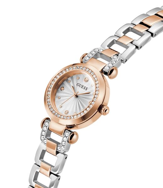 Ladies 2-Tone Rose Gold Tone Analog Watch