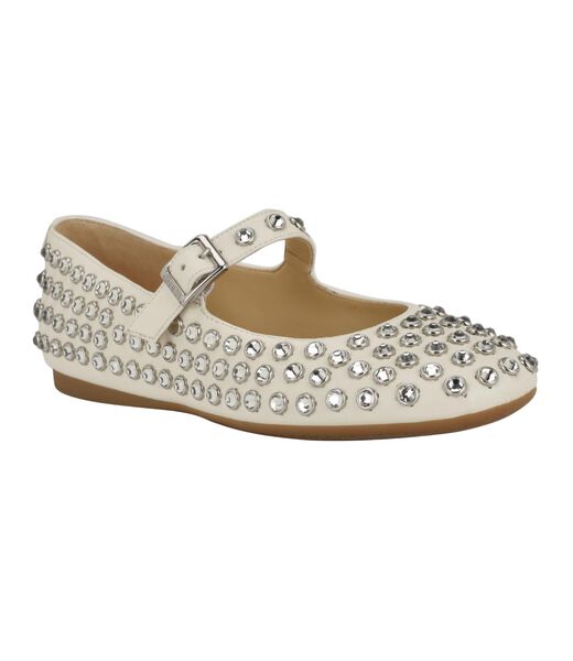 Embellished Mary Jane Ballet Flats