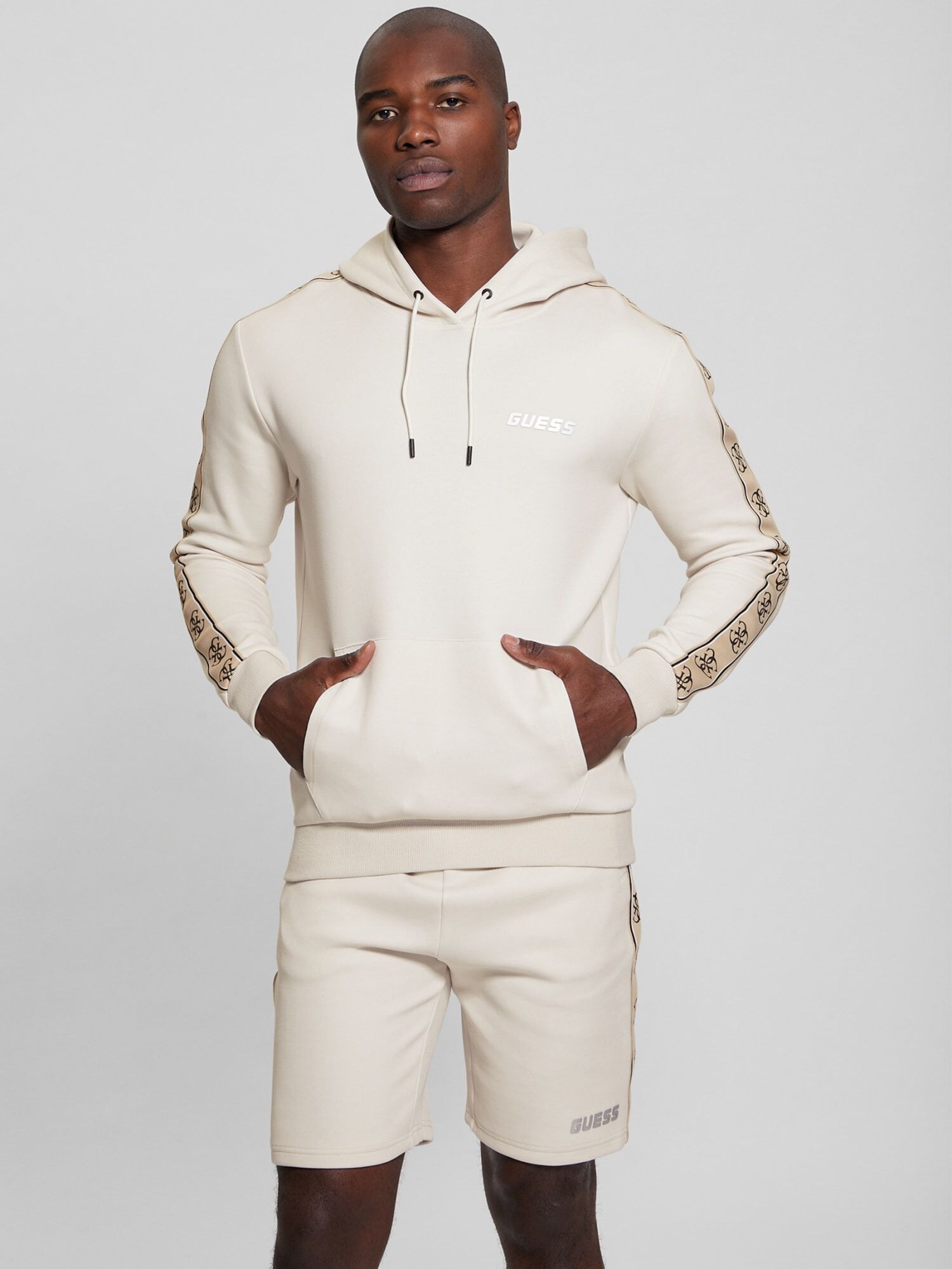 Guess white sweatshirt mens store