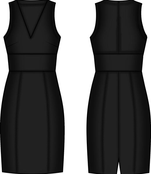 Scuba bodycon mini dress