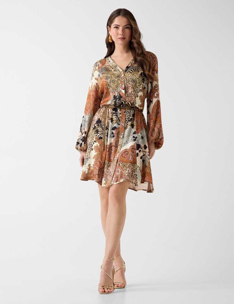 GWENDA LS FLARE DRESS