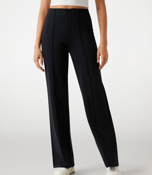 Nylon flare sweatpants
