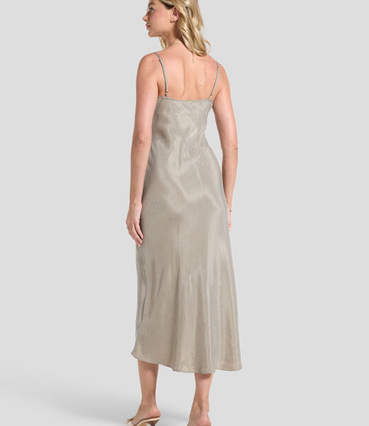 Satin midi dress