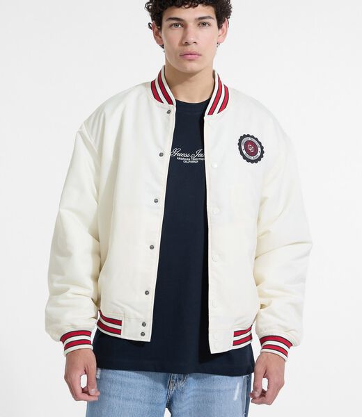 Embroidered Patch Varsity Jacket