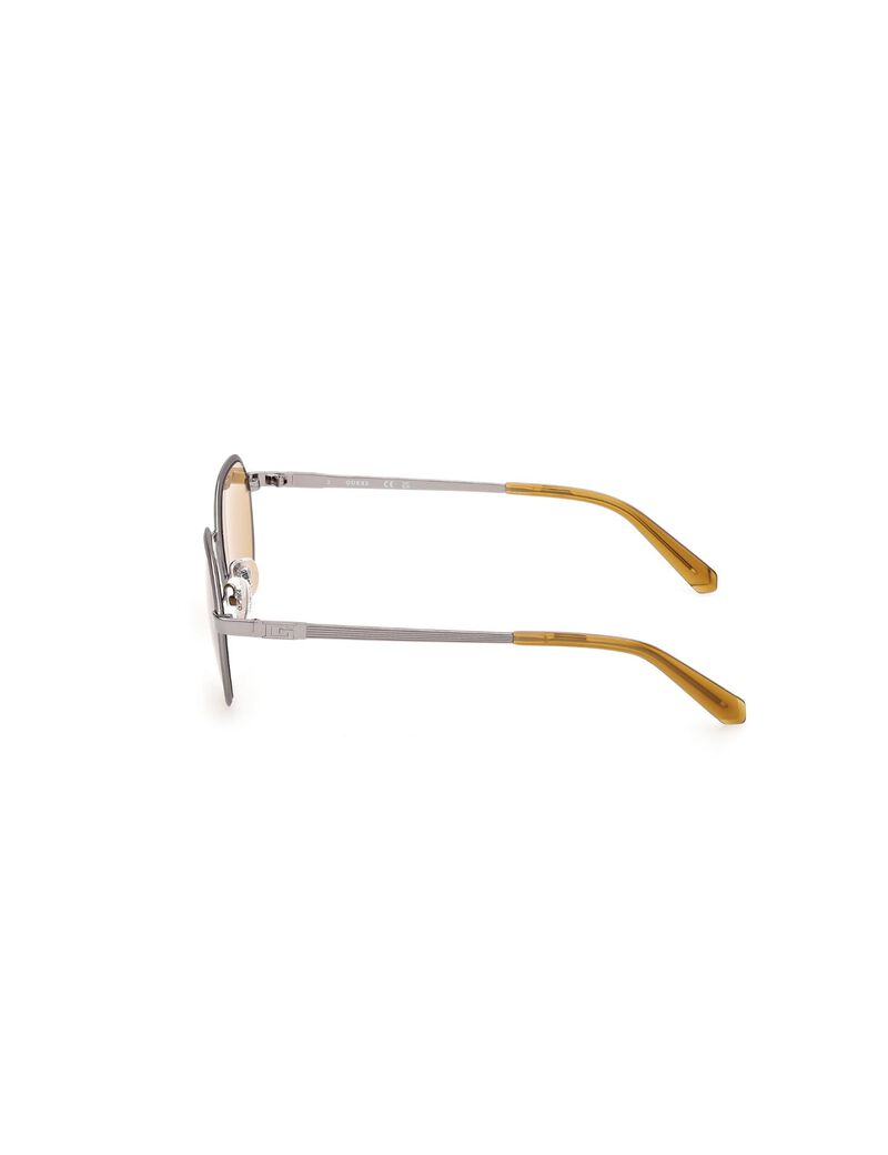Round brown sunglasses