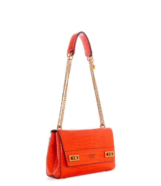 Katey Croc Shoulder Bag