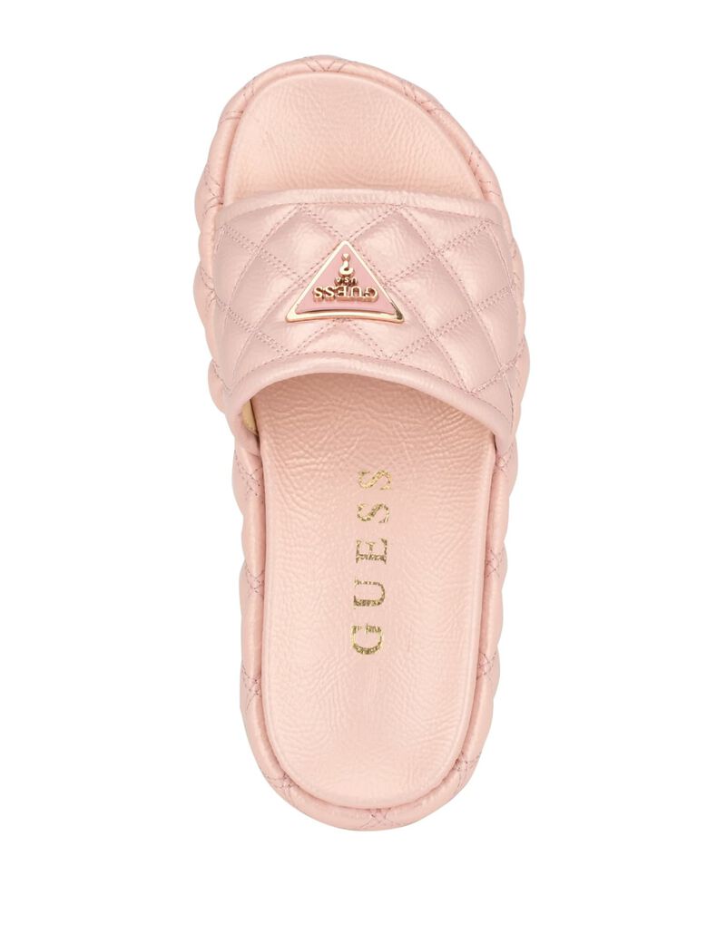 Longo Quilted Flatform Slides