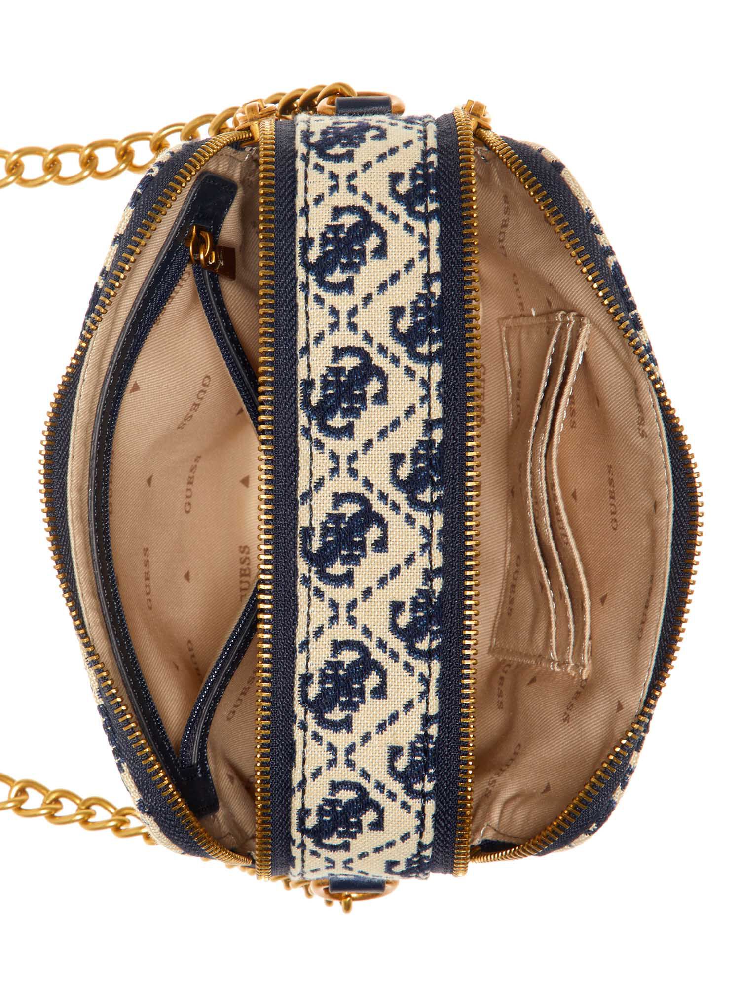 Shop GUESS Izzy Camera Bag, Blue | GUESS KSA