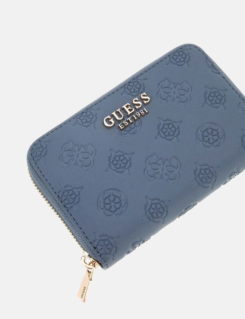 Porta Carte Con Cerniera GUESS Phoebe | Logo Ardesia | 4 Slot E Portamonete | 12x8 Cm - 4