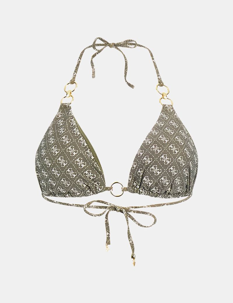 4G Logo triangle bikini top