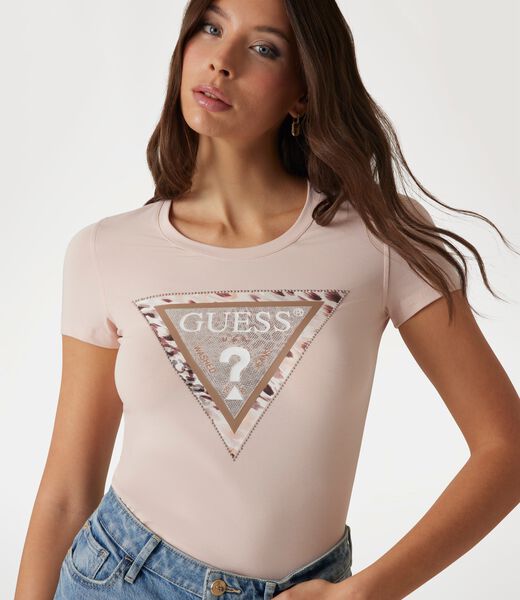 Animalier triangle logo T-shirt