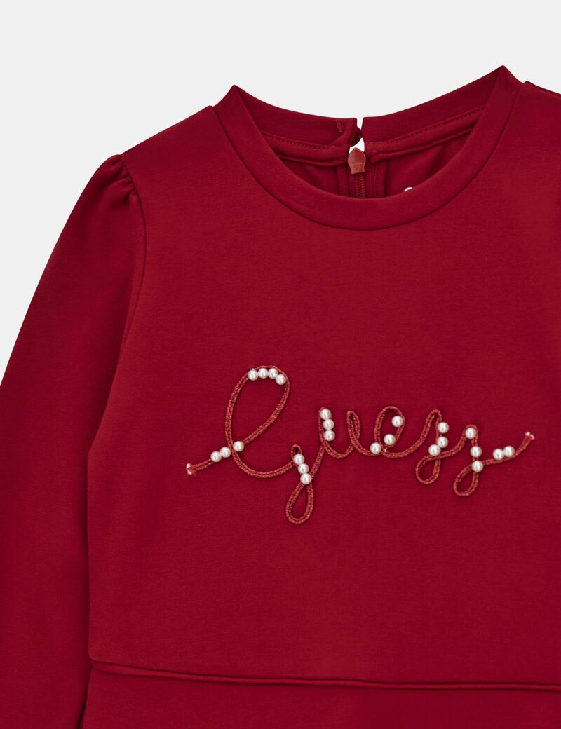 Punto milano fit and flare dress