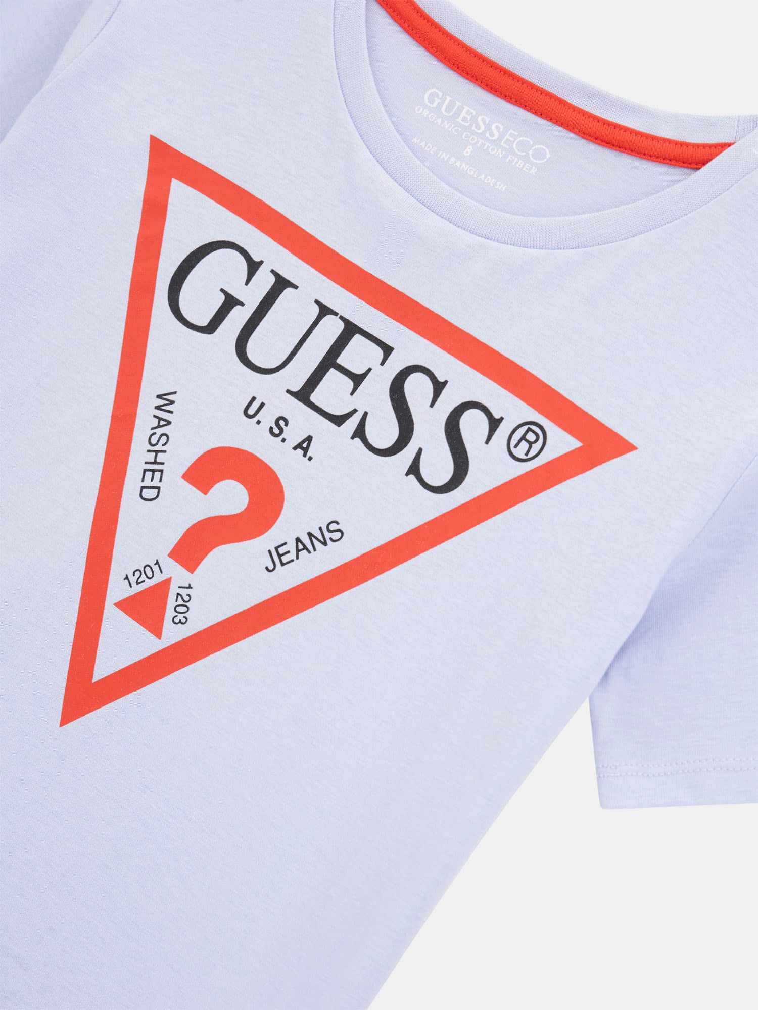 Guess classic logo t shirt cheap