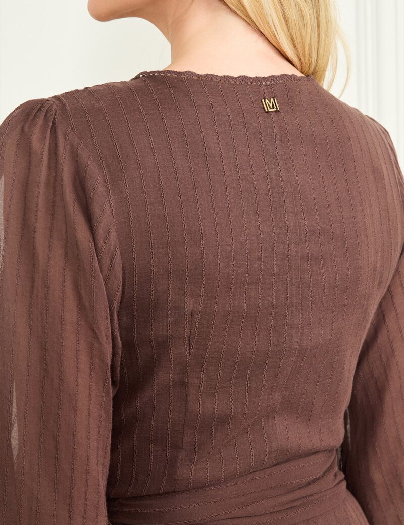 فستان مارسيانو الطويل ذو الخصر المتسع