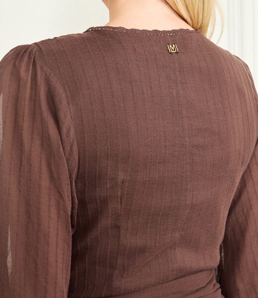 Marciano long fit-and-flare dress