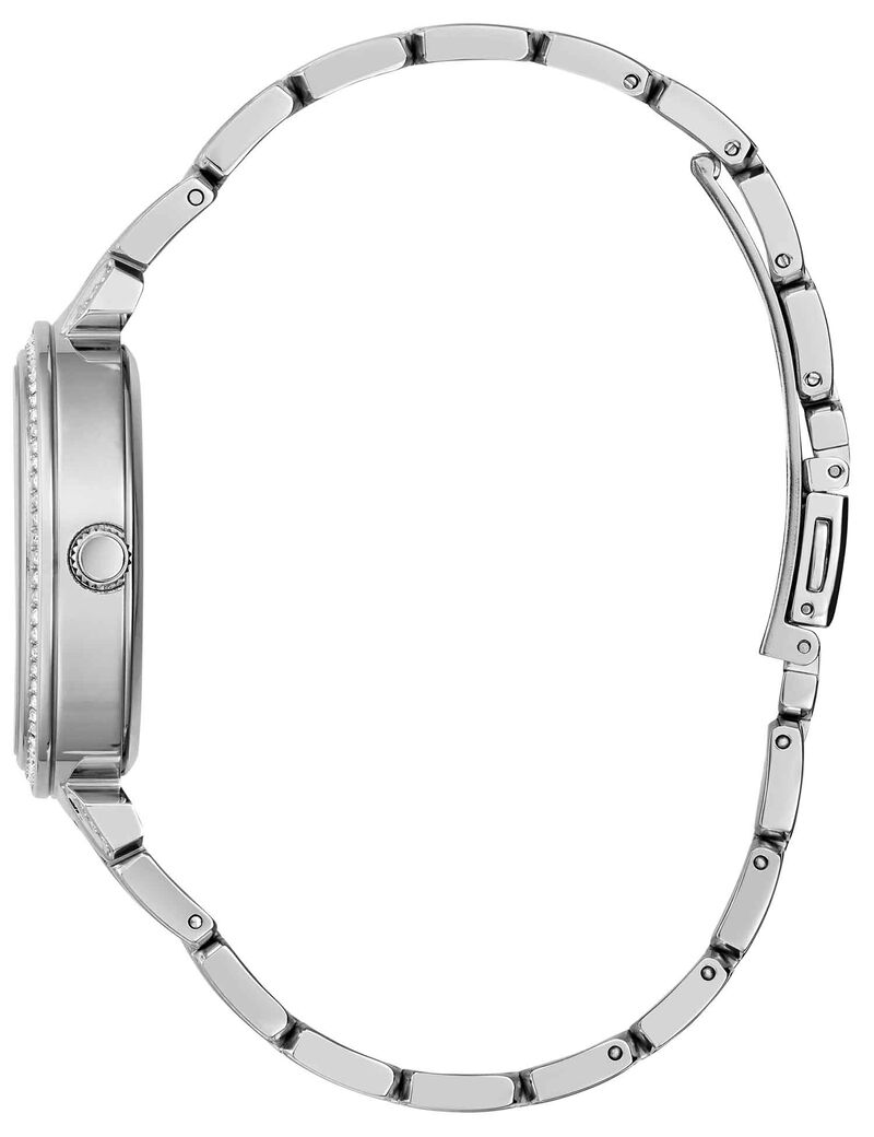Silver-Tone Cut-Through Watch