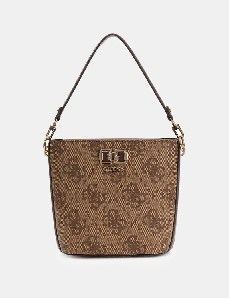 guess karnilla logo bucket bag