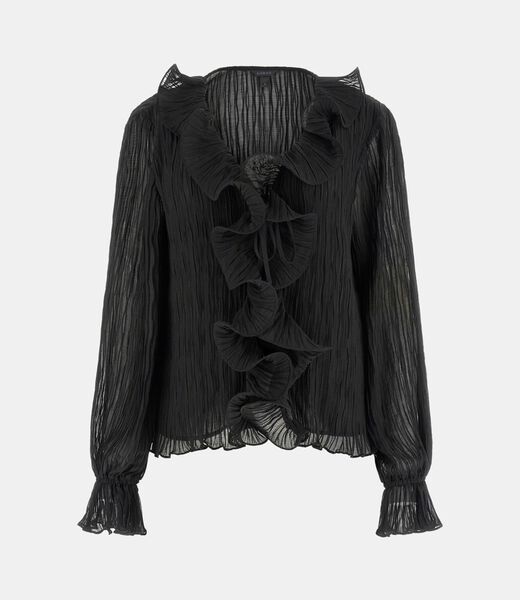 Chiffon ruffle blouse