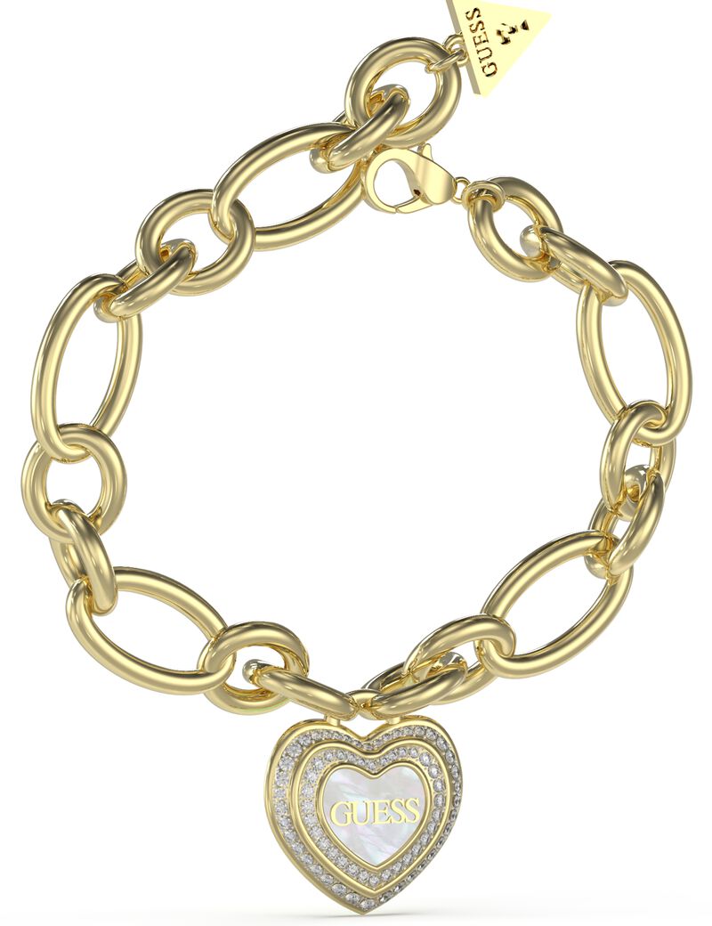 MOP AND CRYSTALS HEART