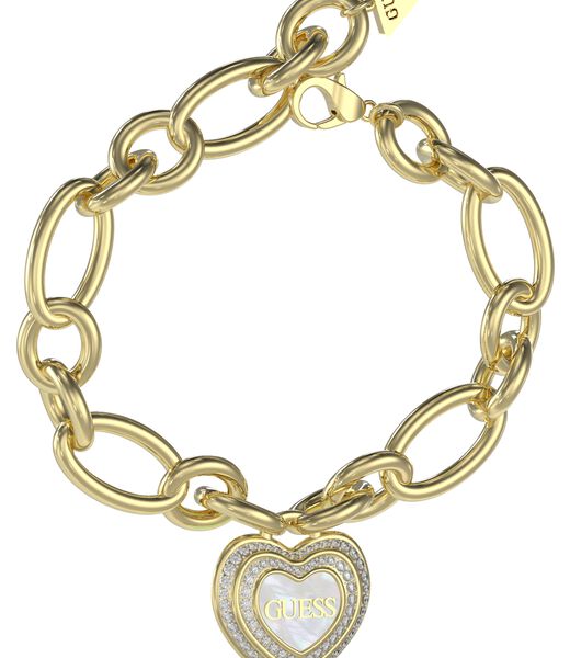 MOP AND CRYSTALS HEART