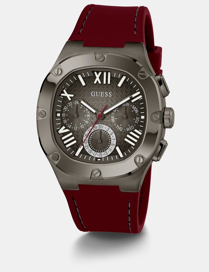 Multi-function silicone watch