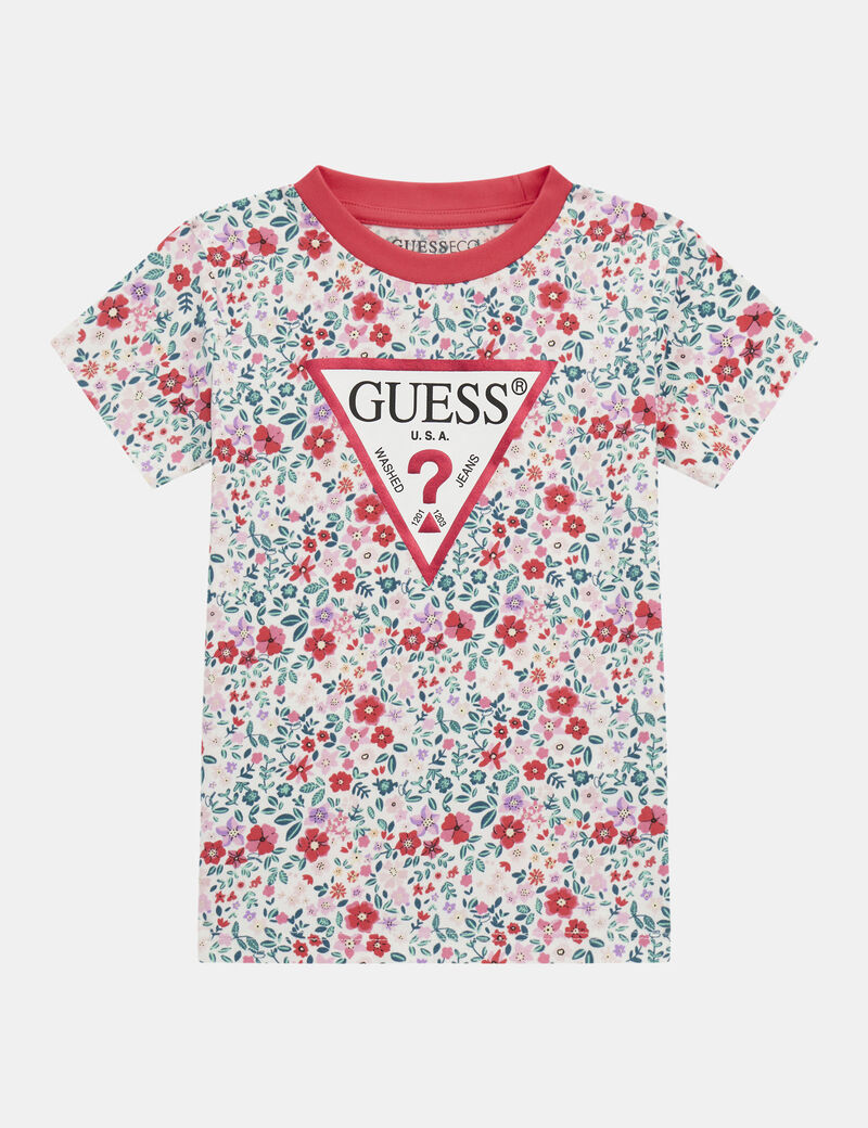 All over floreal print t-shirt