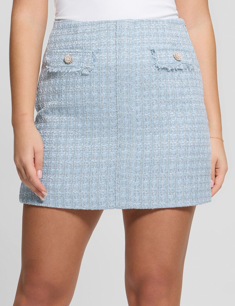 Tweed A-line skirt