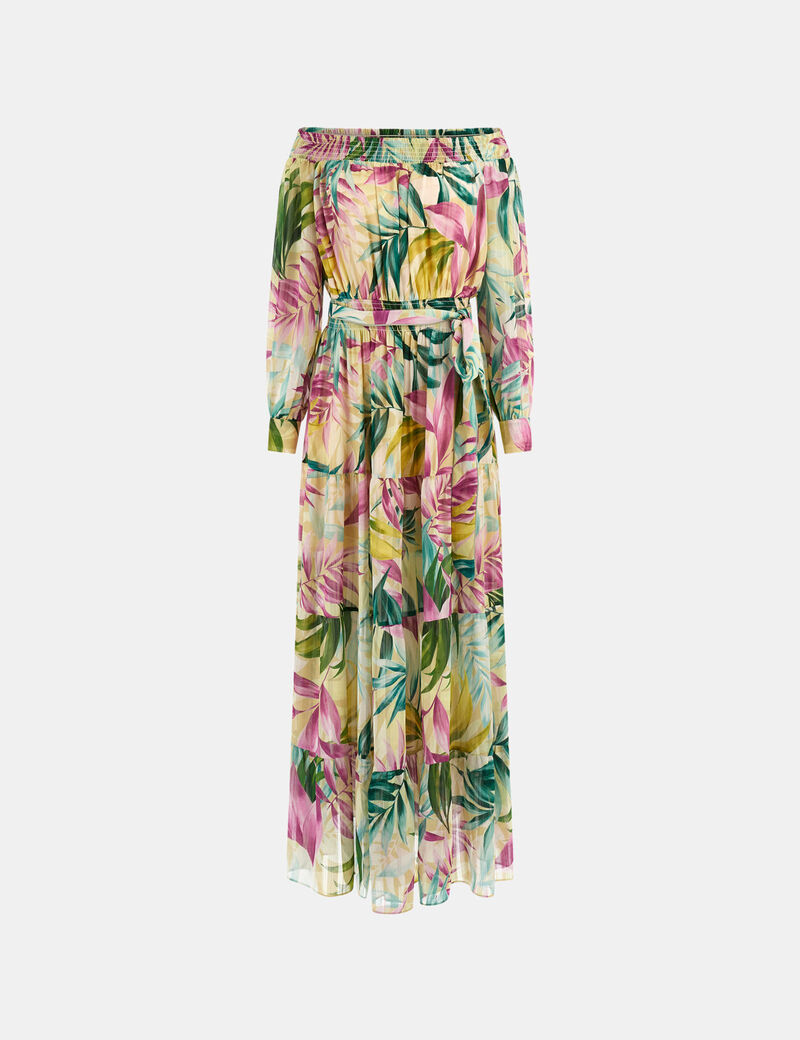 Floral-print maxi dress