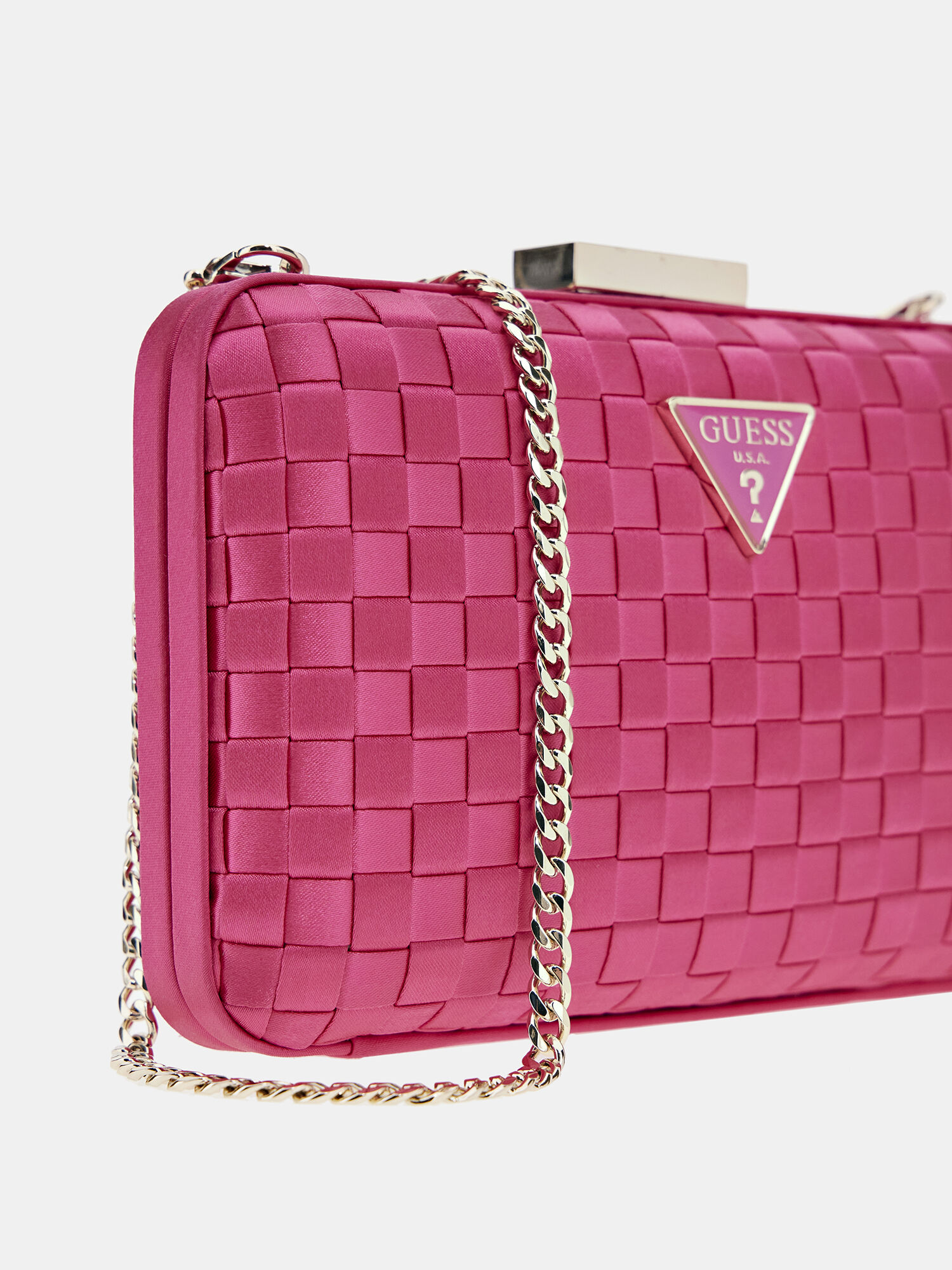Shop GUESS Online Twiller woven clutch