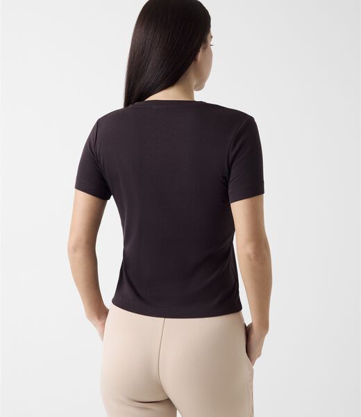 Triangle logo stretch t-shirt