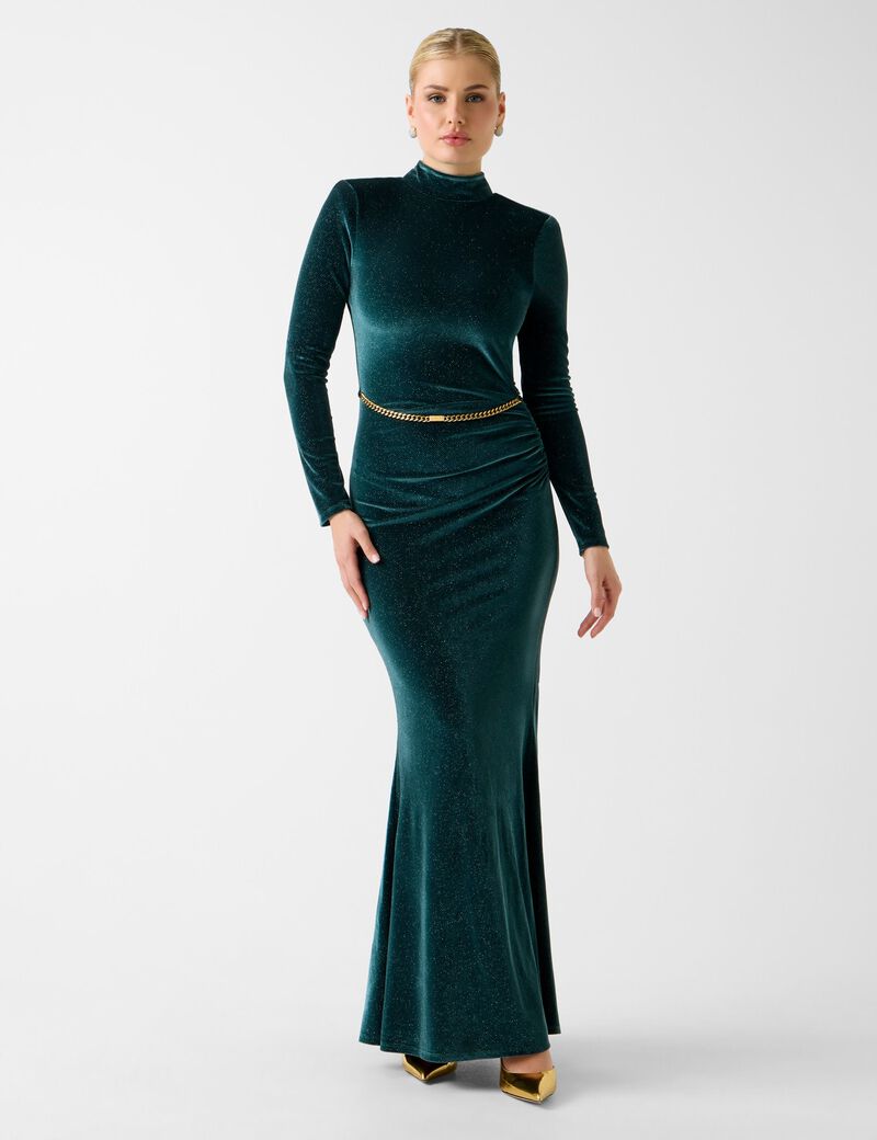Marciano velvet long dress