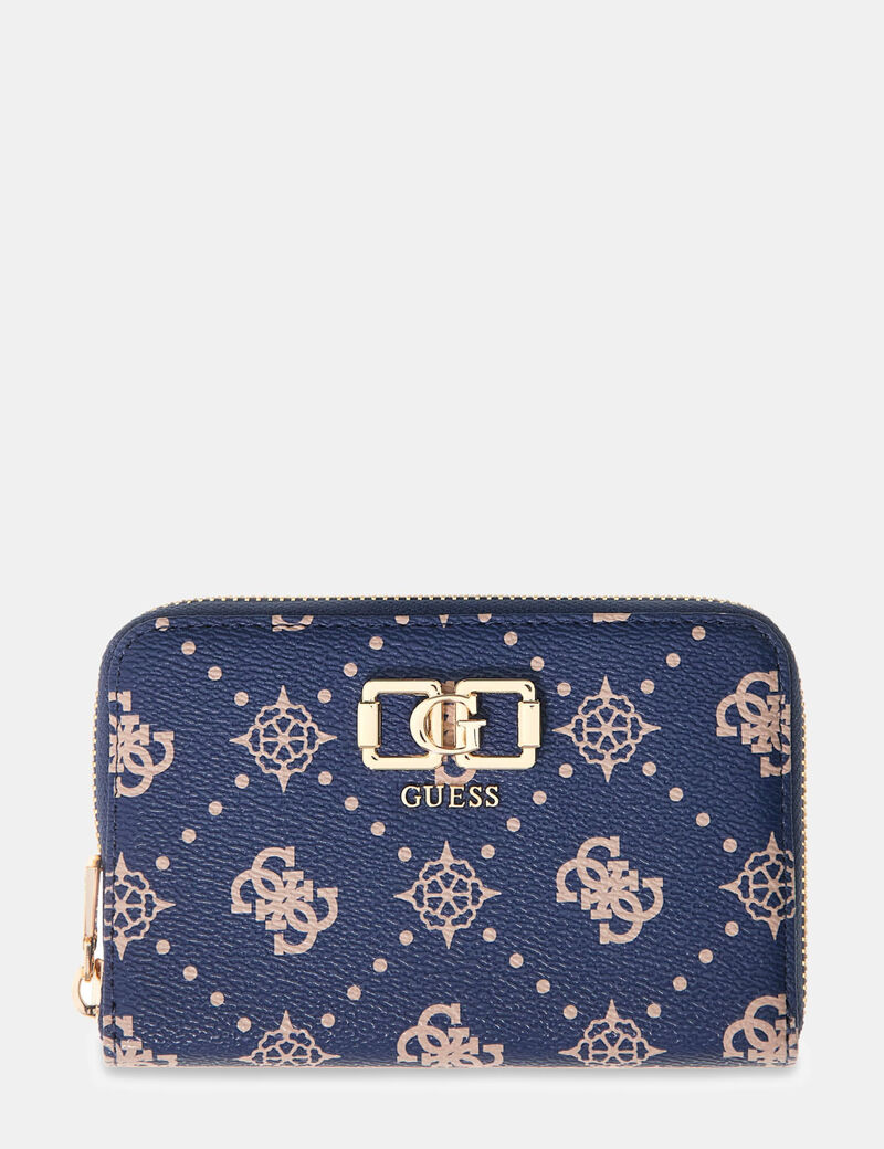 guess emelie logo medium zip around