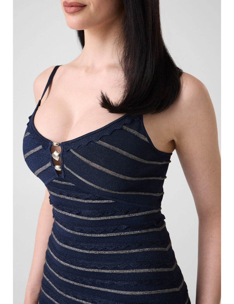 guess lurex long dress