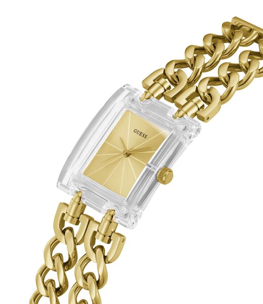 Gold Tone Quartz Analog Stainless Steel Watch