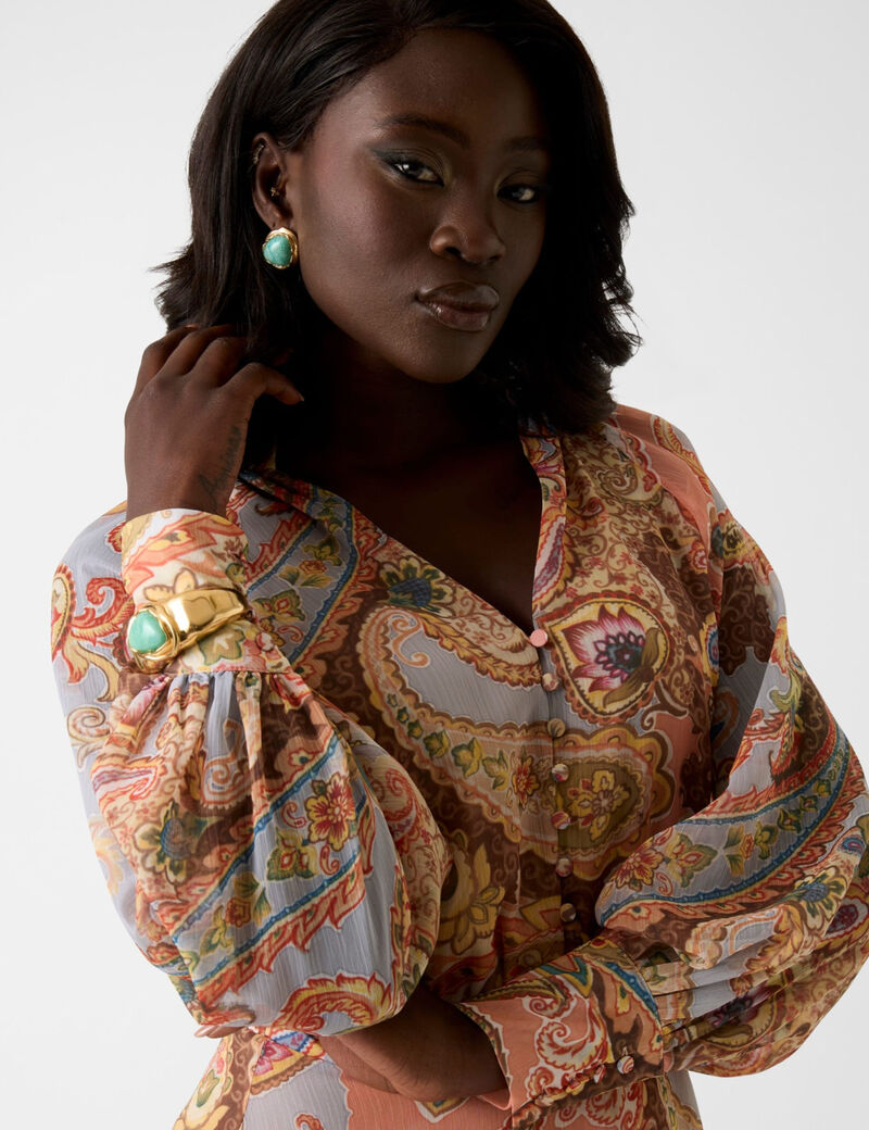 guess paisley print dress
